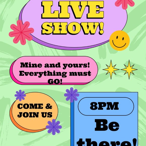 Accessories - LIVE SHOW LISTING! LIKE TO BE NOTIFIED! SHARE EVERYWHERE!